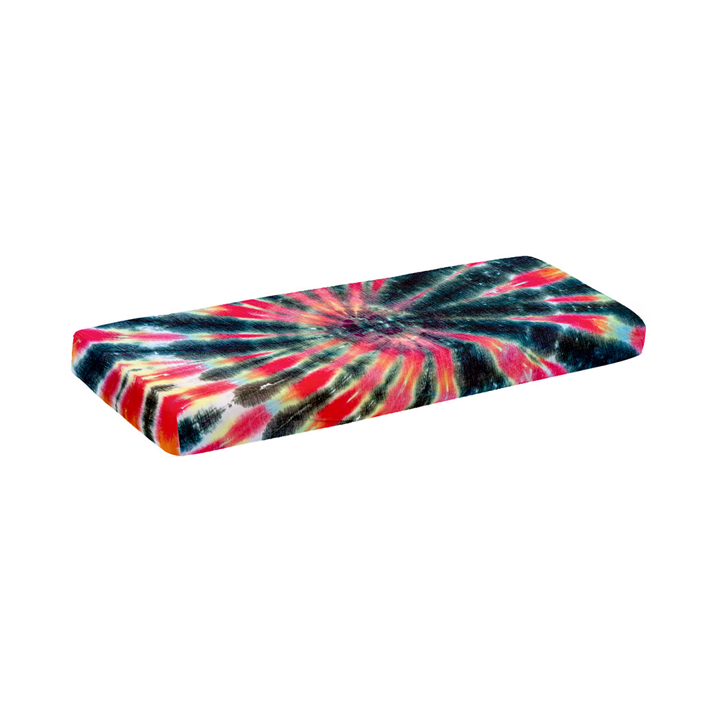 Black Backed Tie Dye Print Piano Keyboard Cover