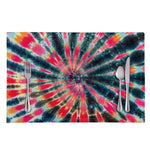 Black Backed Tie Dye Print Placemat