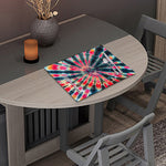 Black Backed Tie Dye Print Placemat