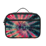 Black Backed Tie Dye Print Portable Lunch Bag