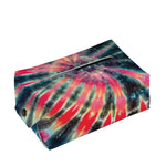 Black Backed Tie Dye Print Rectangle Tissue Box Cover