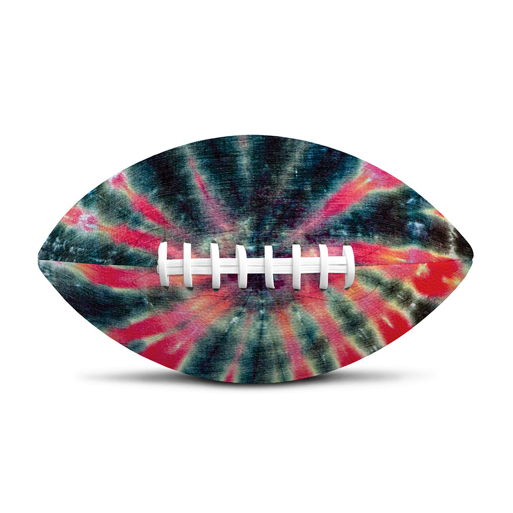 Black Backed Tie Dye Print Rugby Ball