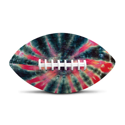 Black Backed Tie Dye Print Rugby Ball