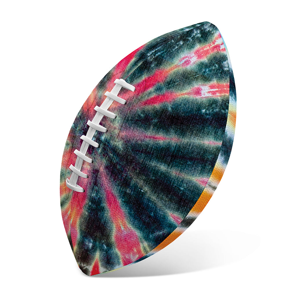 Black Backed Tie Dye Print Rugby Ball