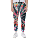 Black Backed Tie Dye Print Scuba Joggers