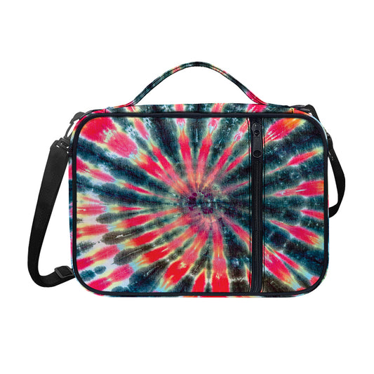 Black Backed Tie Dye Print Shoulder Strap Bible Bag