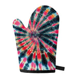 Black Backed Tie Dye Print Single Oven Mitt