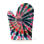 Black Backed Tie Dye Print Single Oven Mitt