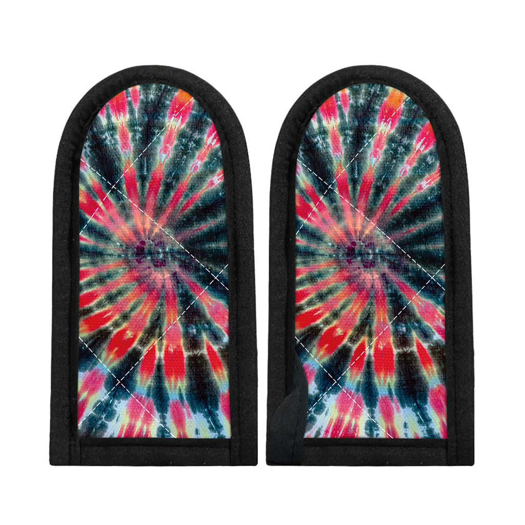 Black Backed Tie Dye Print Skillet Handle Cover