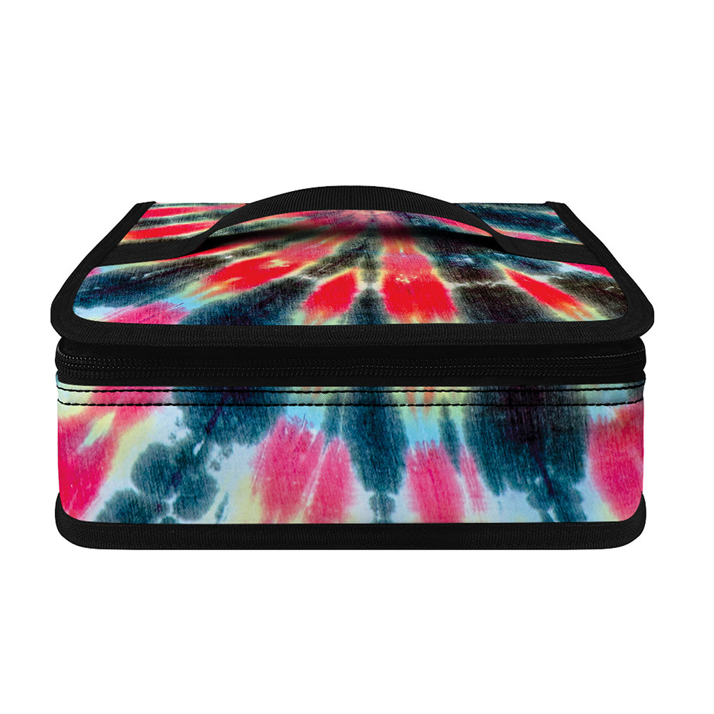 Black Backed Tie Dye Print Small Lunch Bag