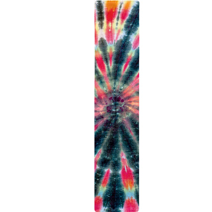 Black Backed Tie Dye Print Table Runner