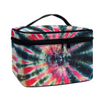 Black Backed Tie Dye Print Travel Makeup Bag