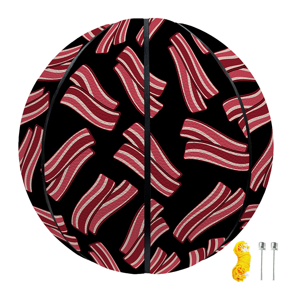 Black Bacon Pattern Print Basketball