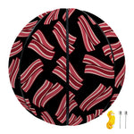Black Bacon Pattern Print Basketball