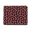 Black Bacon Pattern Print Bifold Wallet