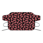 Black Bacon Pattern Print Car Windshield Snow Cover