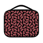 Black Bacon Pattern Print Classic Bible Case