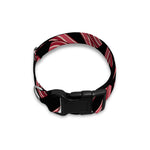 Black Bacon Pattern Print Dog Collar