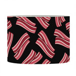 Black Bacon Pattern Print Drum Lamp Shade