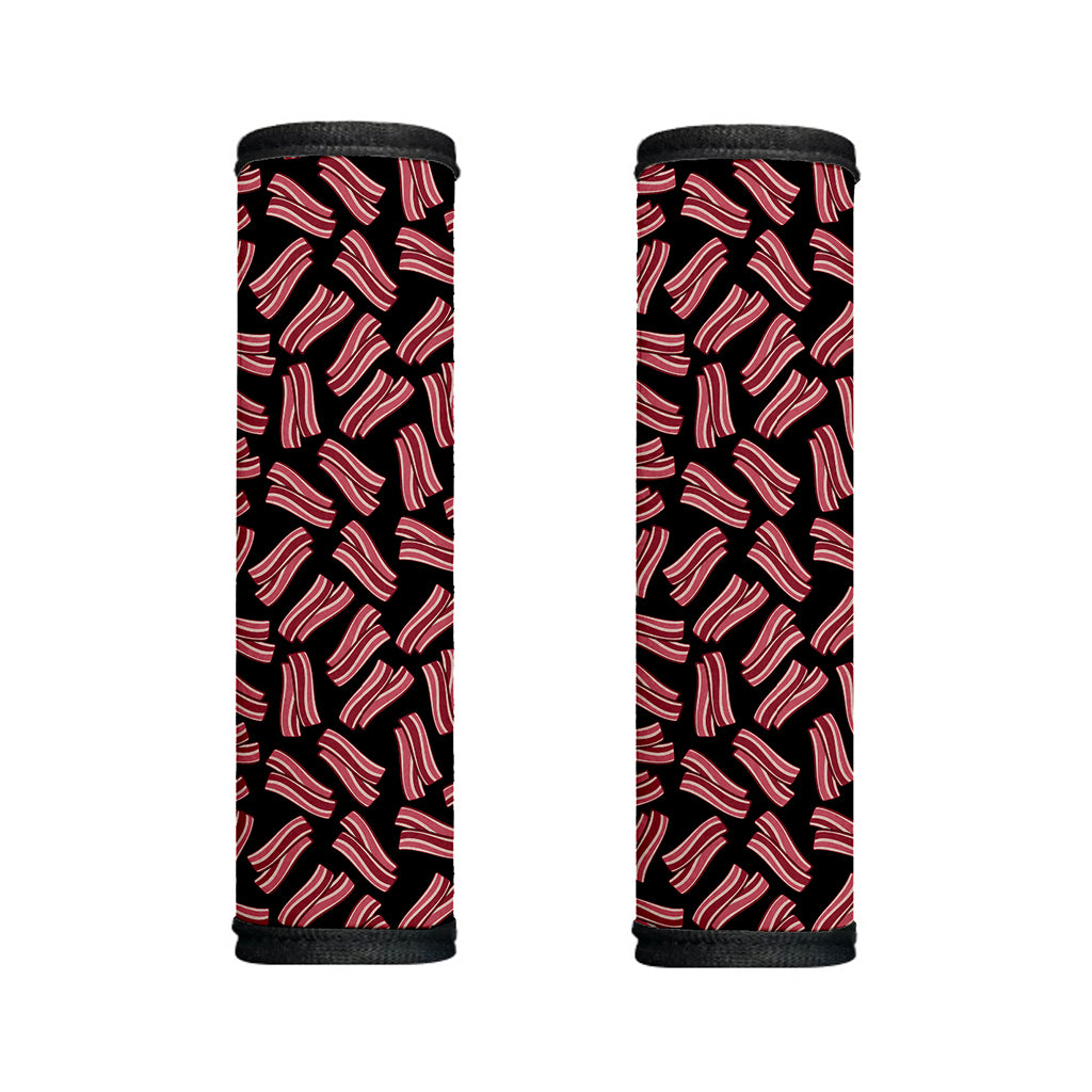 Black Bacon Pattern Print Handle Covers