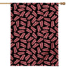 Black Bacon Pattern Print House Flag