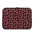 Black Bacon Pattern Print Laptop Sleeve