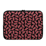 Black Bacon Pattern Print Laptop Sleeve