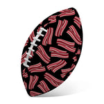 Black Bacon Pattern Print Rugby Ball