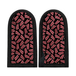 Black Bacon Pattern Print Skillet Handle Cover