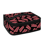 Black Bacon Pattern Print Small Lunch Bag
