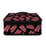 Black Bacon Pattern Print Small Lunch Bag