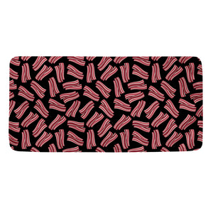 Black Bacon Pattern Print Towel