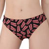 Black Bacon Pattern Print Women's Panties