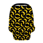 Black Banana Pattern Print Baby Seat Cover