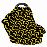 Black Banana Pattern Print Baby Seat Cover