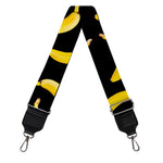 Black Banana Pattern Print Bag Strap