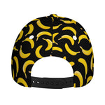 Black Banana Pattern Print Baseball Cap