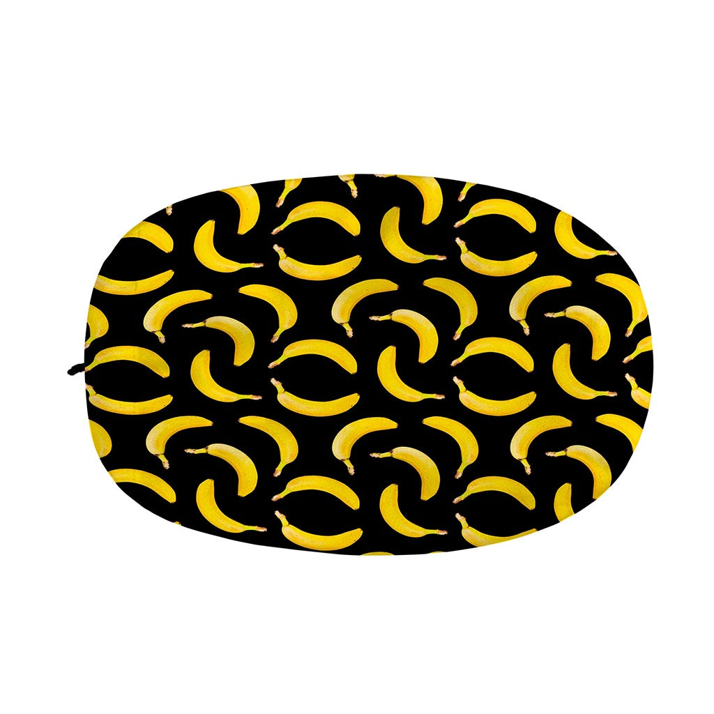 Black Banana Pattern Print Car Side Mirror Covers