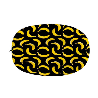 Black Banana Pattern Print Car Side Mirror Covers