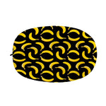 Black Banana Pattern Print Car Side Mirror Covers