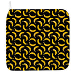Black Banana Pattern Print Hand Towel