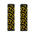 Black Banana Pattern Print Handle Covers