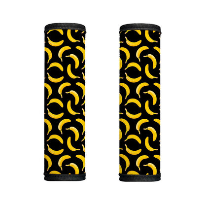 Black Banana Pattern Print Handle Covers