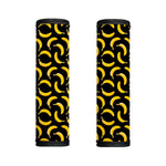 Black Banana Pattern Print Handle Covers