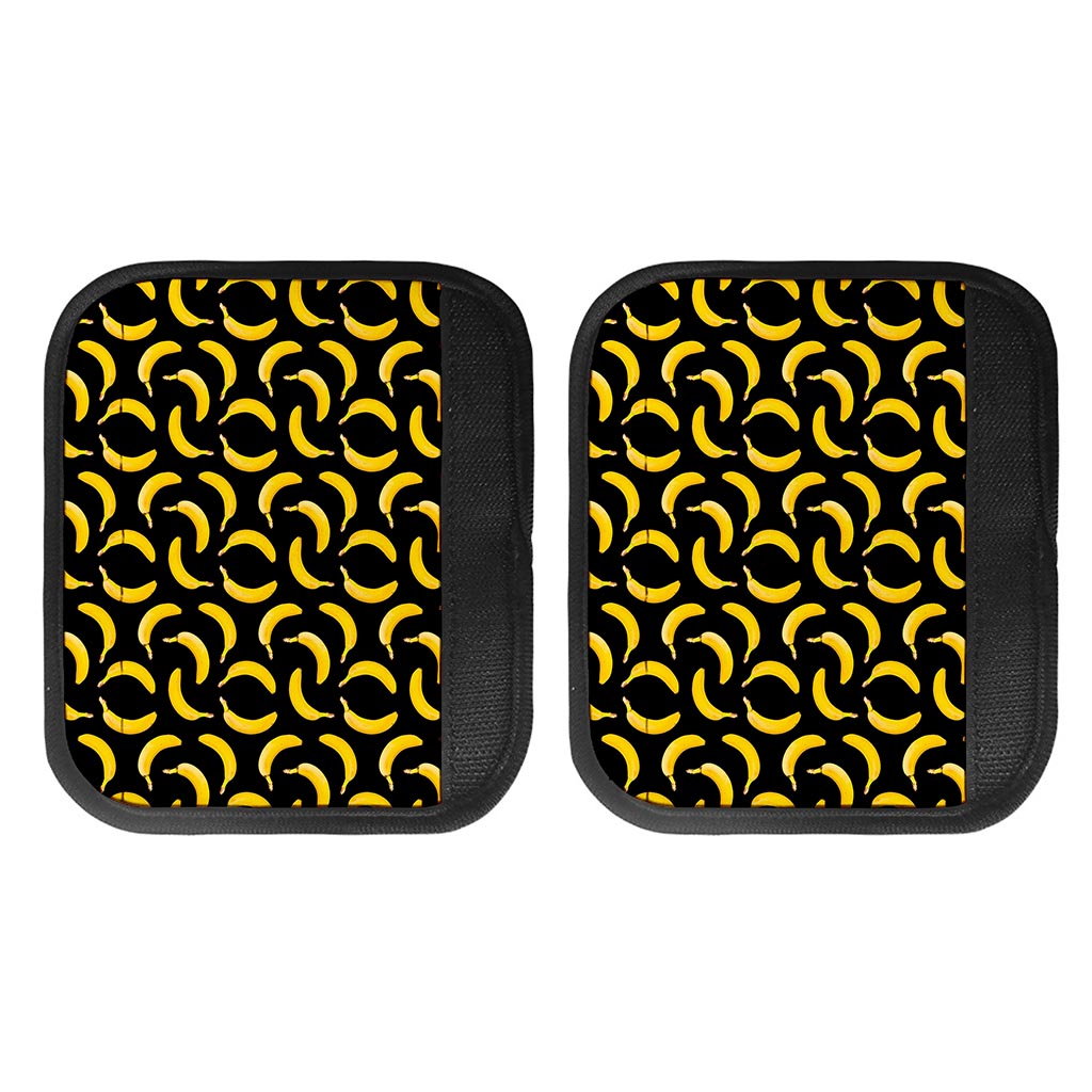 Black Banana Pattern Print Handle Covers