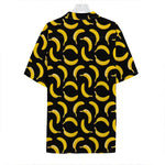 Black Banana Pattern Print Hawaiian Shirt
