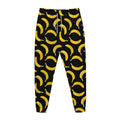 Black Banana Pattern Print Jogger Pants