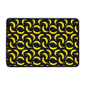 Black Banana Pattern Print Kitchen Mat