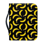 Black Banana Pattern Print Leather Bible Cover