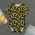 Black Banana Pattern Print Men's Bodysuit